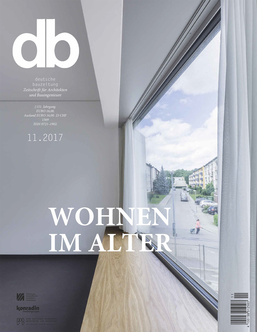 deutsche bauzeitung Titelblatt Artikel_Wohnen im Alter