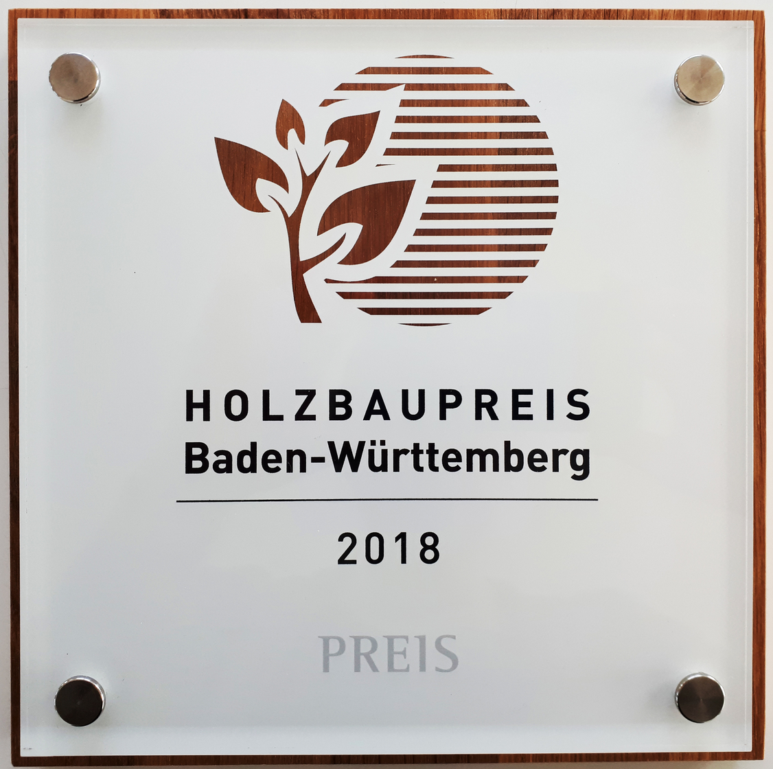 holzbaupreis bw 2018_plakette