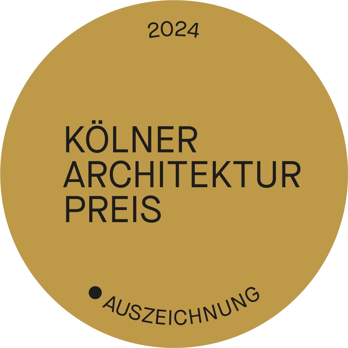 Plakette Kölner Architekturpreis 2024
