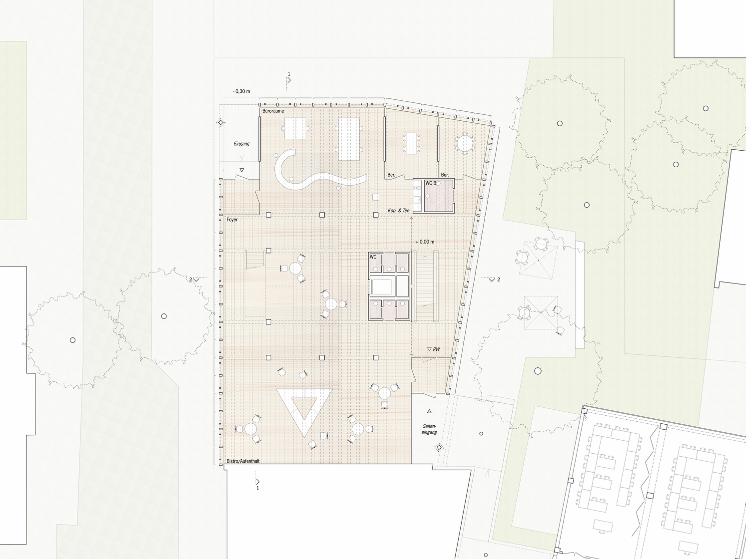 Bildungszentrum IHK Ulm - Grundriss EG