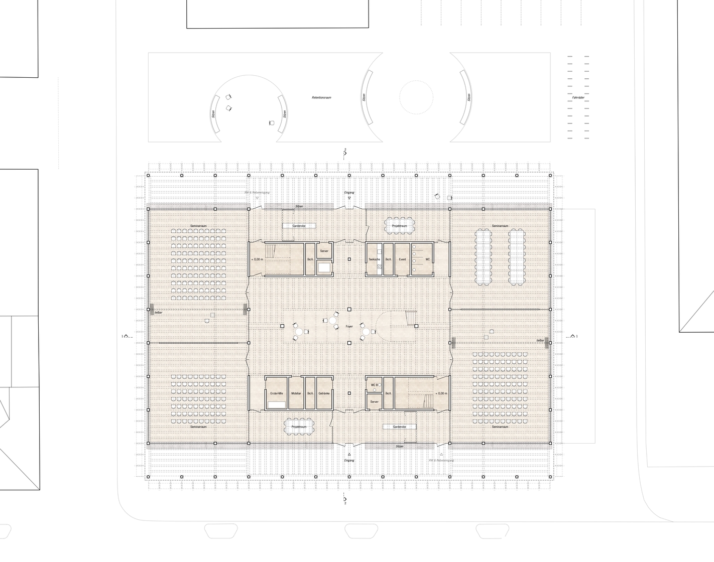 HTW Campus Saarbrücken - Grundriss EG