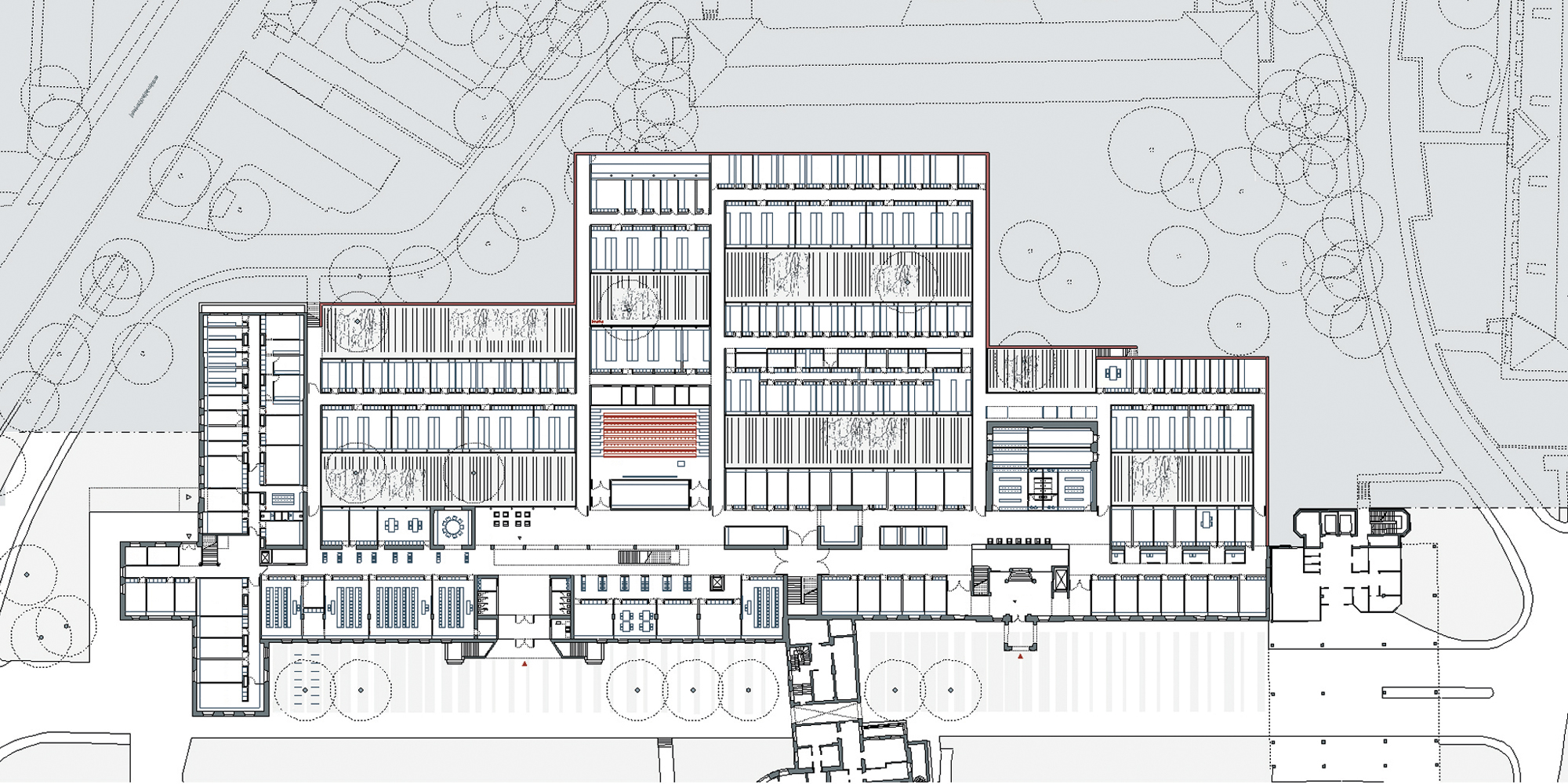 Instituts- und Laborgebaude - Grundriss