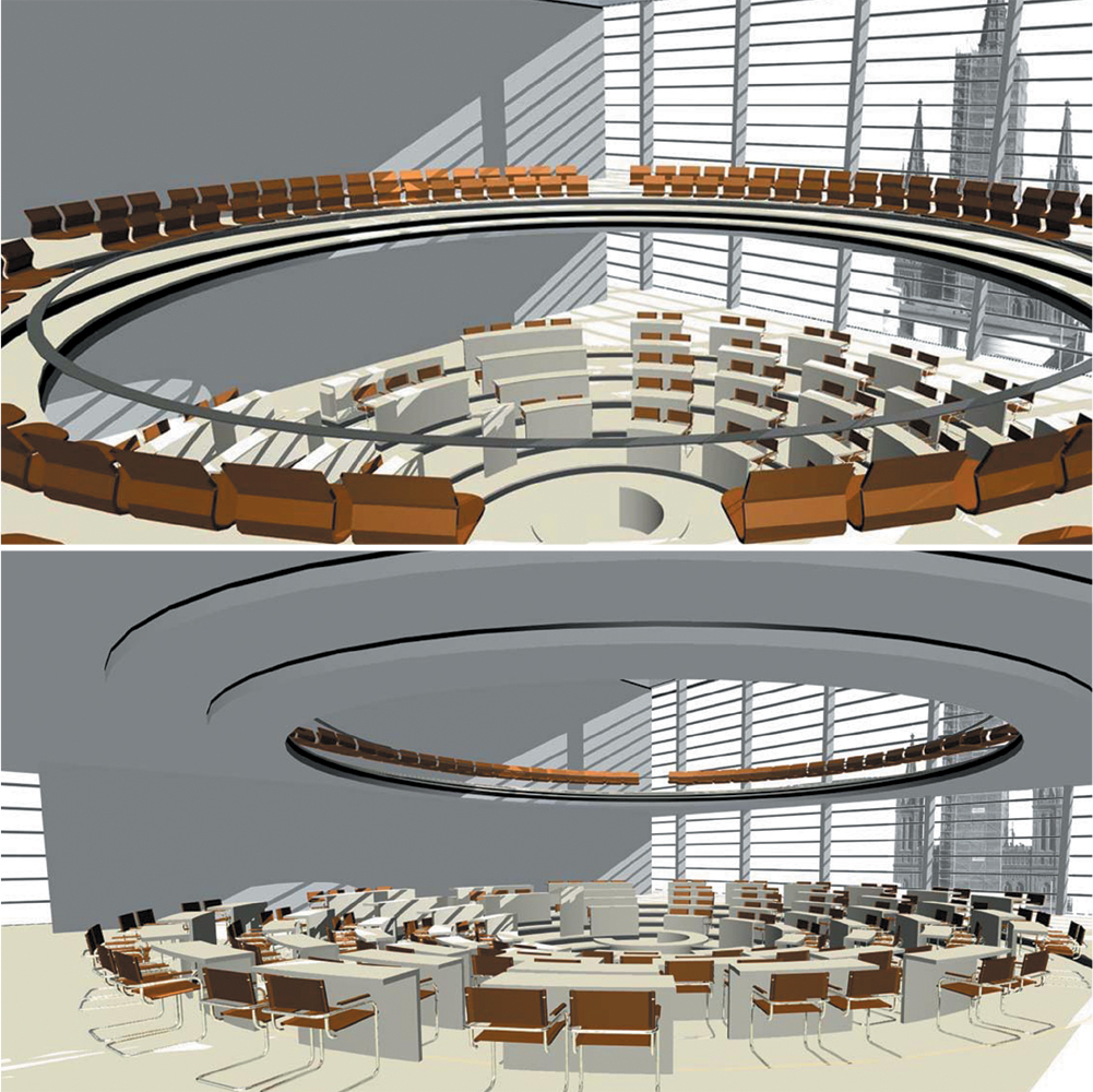 Plenarsaalgebaeude Hessischer Landtag