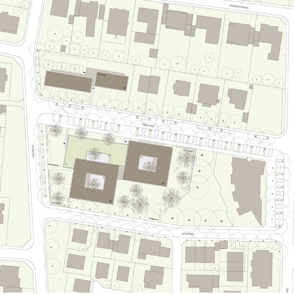 Zentrum für Wohnen und Pflege - Lageplan